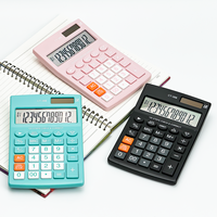 Véritable calculatrice solaire à 12 chiffres-avancée, durable pour un usage professionnel et académique, personnalisable, disponible en vrac