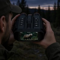 Lampe torche laser télémétrique, dispositif de vision nocturne, photographie et enregistrement vidéo HD en extérieur, jumelles de vision nocturne numériques 16x