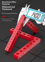 Pince de fixation d'angle droit en alliage d'aluminium pour le travail du bois, outil de menuisier DIY OEM, bloc en L, garantie 1 an