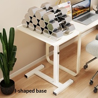 Table de chevet portable et réglable, support pour ordinateur portable, table d'appoint pour canapé, bureau multifonctionnel à design rotatif