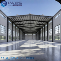 Structure en acier préfabriquée robuste pour entrepôt, charpente métallique, fournisseur de construction d'ateliers industriels