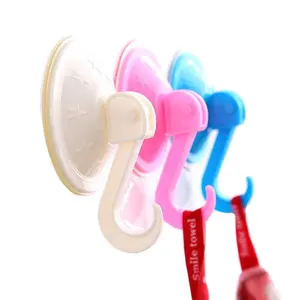 ABS Suction Cup Hooks Hanging Strong Wall Sucker Vacuum Traceless Hooks Towel Dishcloth Hanger Bathroom Kitchen Tools