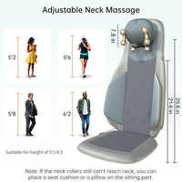 Coussin de massage Phenitech, massage profond des tissus, coussin de massage Shiatsu pour le cou et le dos avec chaleur