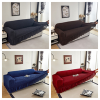 Housse de canapé en fil de mousse respirant et doux, très extensible, durable, lavable en machine, protection de meubles pour salon