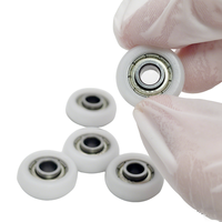 Roulement à rouleaux circulaire en plastique POM haute précision résistant à l'usure 5x18x6mm, poulie pour rail de porte et fenêtre coulissante
