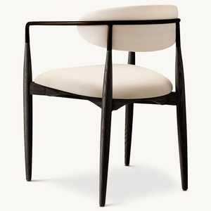 Cream Style <strong>Retro</strong> High-end Restaurant <strong>Chairs</strong> Light Luxury Creative Backrest <strong>Chairs</strong> Armrest Modern <strong>Dining</strong> <strong>Chair</strong> - Product Image 3
