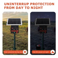 Energizador eléctrico Lydite de 30 millas para cercas, energizador solar para cercas eléctricas de ganado