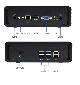 Nouveau Mini PC Industriel Fanless Sharerdp <span class=keywords><strong>avec</strong></span> Processeur Intel Core i3, i5, i7 de 10e Génération (10110U, 7287U, 8350U) et Double Réseau Intégré - Product Image 2