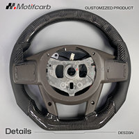 Volant intelligent en fibre de carbone véritable personnalisé avec palettes de changement de vitesse pour Chrysler 200, 200S, 300, 300C, 300S, Pacifica (2011-2015)