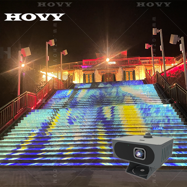 HOVY Hot Sale Original Manufacture Outdoor Projector LCD Display 1080p Resolution Portable Design Built-in Speaker for