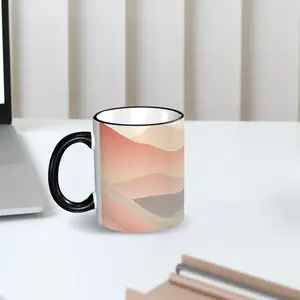 Tasse à café enduite de céramique colorée de 11oz avec image personnalisée tout imprimé en grès résistant au micro-ondes cadeau d'affaires de haute qualité isolation thermique chaude - Product Image 3
