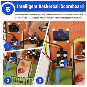 Kit Pembelajaran Sekolah Pintar DIY untuk Siswa Sekolah Dasar dan Menengah, Eksperimen Pemrograman STEAM, Kontrol Web, untuk <span class=keywords><strong>Arduino</strong></span> - Product Image 4