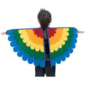 Capa portátil multiusos para pájaros, disfraz de fieltro con alas de pájaro, regalo de fiesta de Año Nuevo rosa - Product Image 1