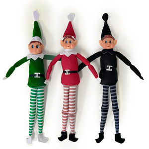 New Christmas Elf Ornament Red Elf Doll Decoration Christmas Cute Elf Home Decoration