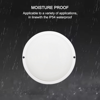 Vertak Applique Murale Extérieure Plastique LED 15W 18W Plafonnier pour Montage Jardin Garage IP Lumière Étanche À L'humidité