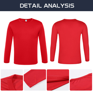 T-shirt a Maniche Lunghe Personalizzabile <span class=keywords><strong>per</strong></span> Uomo, Design con Logo Aziendale o Immagine del Team, 100% Poliestere, Felpa all'Ingrosso <span class=keywords><strong>per</strong></span> Donna - Product Image 2