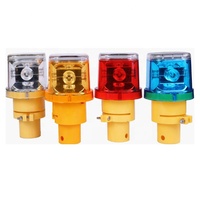 Owleye 4 LED Feu de signalisation solaire clignotant SWL4 Visibilité >500m Étanche IP66 Sans son