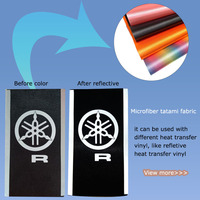 Patch brodé personnalisé en tissu tatami japonais bleu foncé avec transfert thermique pour patchs en silicone