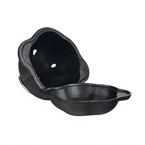 Tolstoy RS-259 Xingtai Poêle de cuisson en fonte épaissie non revêtue pour barbecue, idéale pour l'ail, les mandarines et les châtaignes - Braiser d'extérieur - Product Image 1