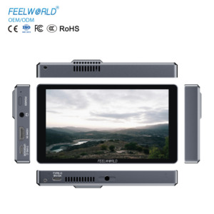 Moniteur de terrain pour appareil photo DSLR FEELWORLD P6XL 6 pouces en aluminium avec batterie intégrée, HDMI, haute luminosité 1200 nits, écran tactile - Product Image 1