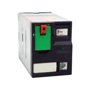 Industrial Miniature Plug-in relay RXM 230VAC 3A 5A 12A with LED light RXM2LB2P7 electronic relay