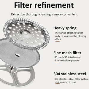 Cafetera Francesa de Vidrio de Borosilicato de Alta Calidad 350ML/600ML/1000ML, Espumador de Leche, Accesorios para Café - Product Image 4