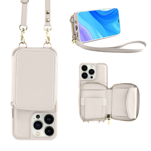 전화 그립 지갑 카드 홀더 비즈니스 디자인이있는 13 용 다기능 PU 가죽 케이스 - Product Image 4