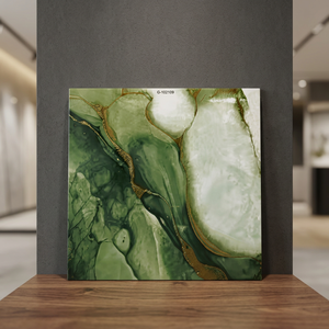 Azulejos de Cerámica Brillantes con Aspecto de Granito Gris de 40x40cm, Antideslizantes, para Pisos Interiores de Porcelana - Product Image 2