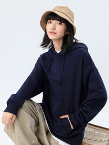 Sudadera de Invierno para Hombre, 360g, Gruesa, con Bolsillo en el Hombro, Estilo Estudiante, Holgada, Moderna, Lisa, 100% Algodón, Anti-Pilling, con Estampado de Logotipo - Product Image 3