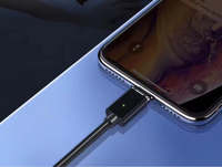 Cordon tressé en nylon à charge rapide 3 en 1, câble d'alimentation USB avec connecteur magnétique interchangeable pour téléphone électronique et ordinateur portable