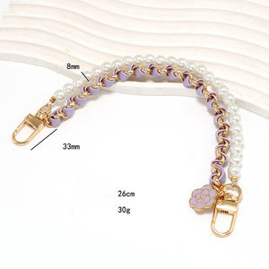 新しい2層パールビーズ付き携帯ストラップ、手作りDIYジュエリー、レザー携帯ケース、ハンズフリーランヤード付き - Product Image 5