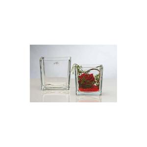 Sandra Rich Jarrón Würfel Glas 14x14x14cm Klar - Product Image 2