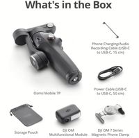Stabilisateur portable DDJ Original Brand OSMO Mobile7 Pro 3 axes avec extension de tige intégrée pour V5.3