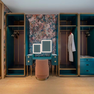 أثاث غرفة ضيوف فندق 5 نجوم من البوتيك ، أثاث أبيض من السيراميك موفر للمياه ، تصميم حديث من الجلد الطبيعي ، مادة - Product Image 2
