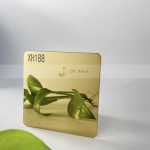 แผ่นเหล็กแผ่นรีดเย็น EX751 เกรด 316L 201 304J1 ขนาด 4 ฟุต x 8 ฟุต เคลือบ PVD สีทอง พร้อมบริการดัดงอ - Product Image 2