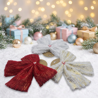 Arbre de Noël supérieur à dégagement rapide en polyester brillant fait à la main cadeau de vacances ornement suspendu marque WEIXI