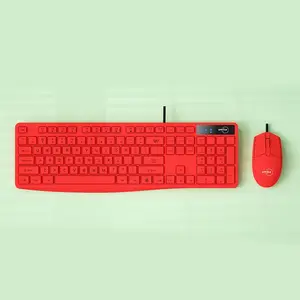 Ergonomic Full-Sized Keyboard Mouse, colorful Windows USB Keyboard with Mouse Set for PC Laptop