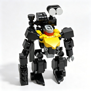 Combat Themed STEM Educational Assembly Bricks Set Type‑0 Soldier <b>Model</b> <b>D</b> Mecha Robot DIY Building Blocks Creative Toy For Gift - Product Image 4