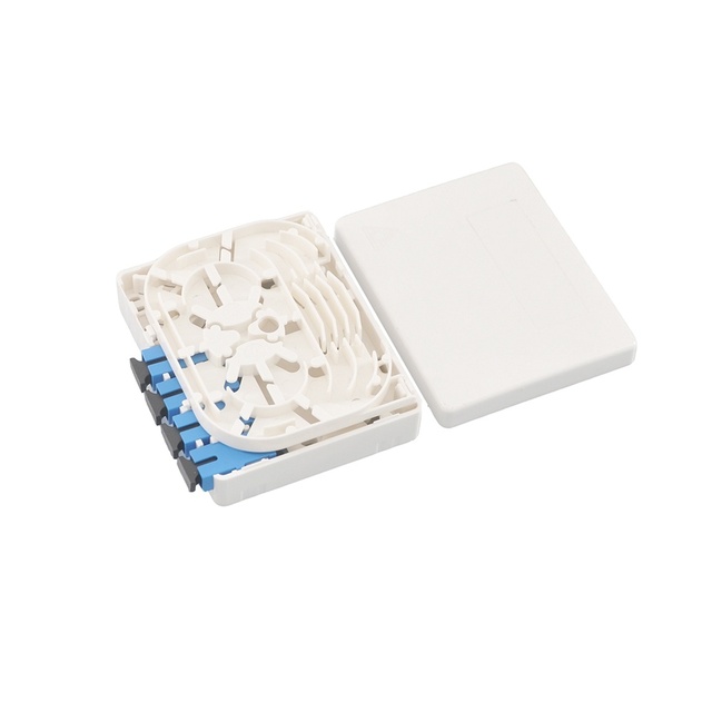 Factory Price FTTH Fiber Optic Equipment 4 Port Cable CTO Box Optical SC APC Auto Shut Terminal Box Wall Mount ODF Patch Panel