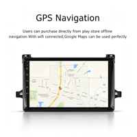 Lecteur DVD de voiture Android Jiawell 9 pouces, autoradio GPS WIFI Carplay Android Auto GPS écran tactile pour Toyota Prius XW50 2016-2021