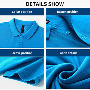 <span class=keywords><strong>Polo</strong></span> da uomo 2026: Maglietta in cotone a maniche corte personalizzabile con logo, traspirante, casual, da golf - Ingrosso - Product Image 2