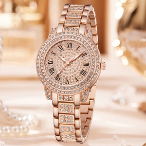 Conjunto de Reloj de Lujo para Mujer, Reloj de Pulsera de Cuarzo con Pedrería, Conjunto de Joyería, Regalo para Damas - Product Image 6