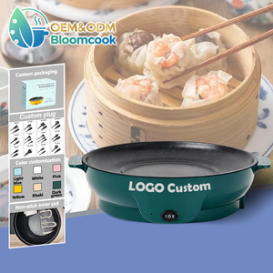 Olla Eléctrica Universal Bloomcook OEM 2025 para Barbacoa, Calentamiento Rápido, Antiadherente, Mini Portátil, para Uso en Hoteles y Autocaravanas, con Termostato Automático - Product Image 6