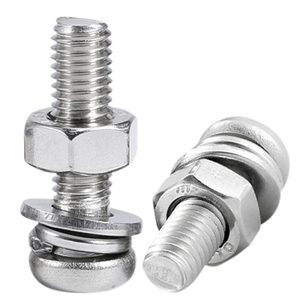Juego de tornillos y tuercas de acero inoxidable 316, tornillos de máquina de cabeza redonda con arandelas planas, M2.5 M3 M4 M5 M6 - Product Image 3