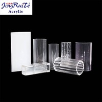 Tuyau en polycarbonate transparent en PMMA de grand diamètre personnalisé, tube en acrylique