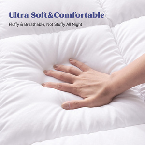Quilted Breathable 40-Fabric Knitted Polyester Luxury Folding <b>Bed</b> Mat Mattress Protector Fitted Sheet All-Season Machine Home - Product Image 6