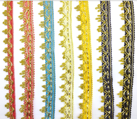 Tissu en dentelle à sequins 3D super brillants or et argent, avec chaîne à pampilles et cordon, dentelle guipure, élégant, romantique, classique, sexy, floral, ethnique