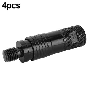 4 Conectores Metálicos de Liberación Rápida para Soporte de Cañas de Pescar, Adaptadores para Alarmas de Picada, Negros, Novedad - Product Image 5