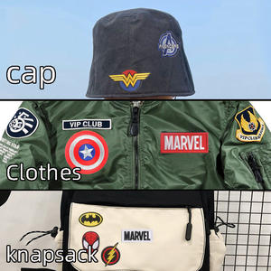 スパイダーマン カスタム刺繍ワッペン シェニール フックアンドループ アイロン接着 - Product Image 3