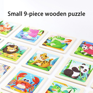 Rompecabezas de Madera de Dinosaurios de Dibujos Animados, 9 Piezas, Personalizados al por Mayor, Juego de Mesa Educativo Temprano para Niños y Niñas - Product Image 2